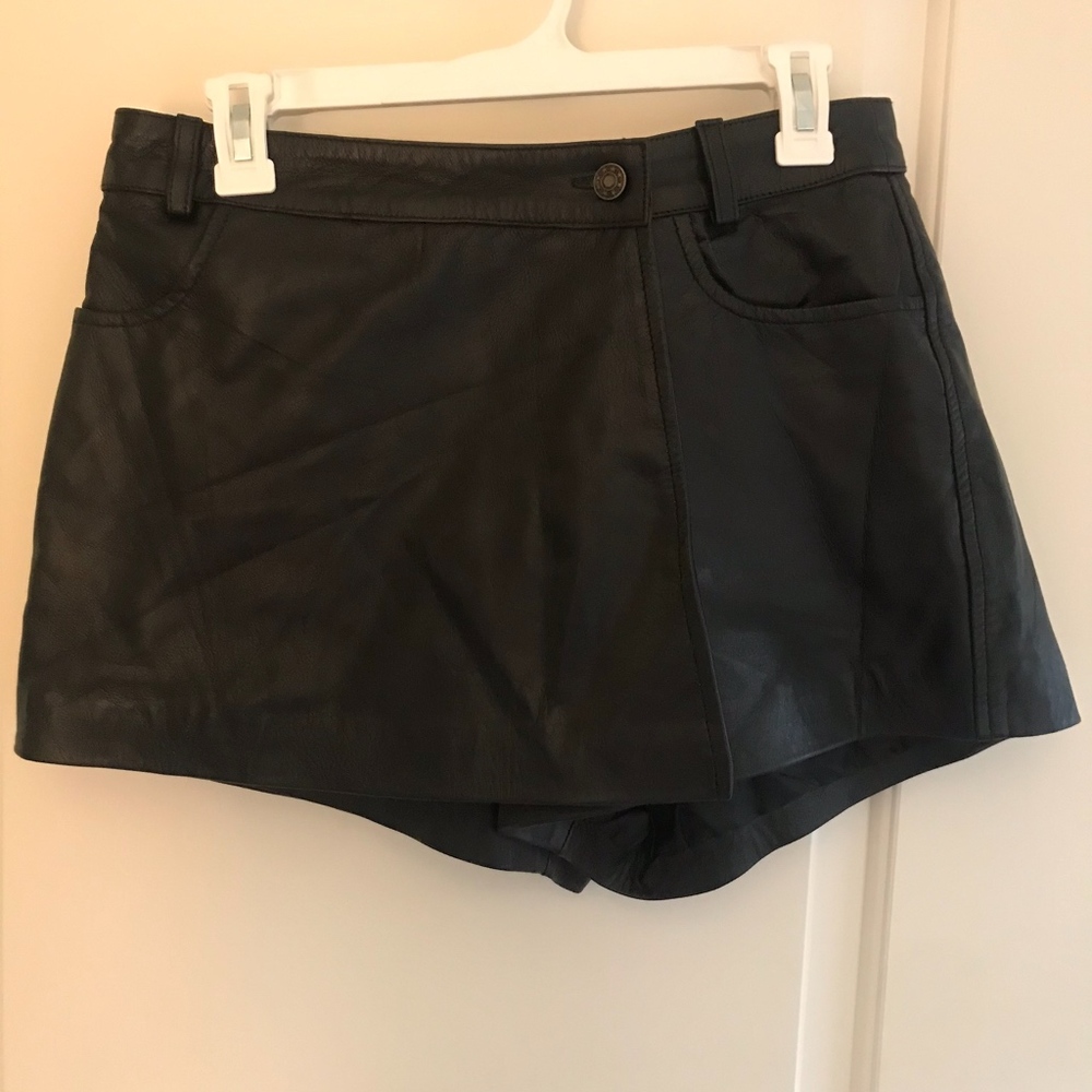 Mini Leather Skirt